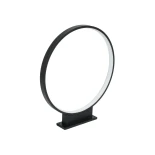 GLOBOSTAR® LUNEA GLB-103-0009 Φωτιστικό Κολωνάκι Κήπου LED 15W 1350lm 120° AC 220-240V Αδιάβροχο IP65 Θερμό Λευκό 2700K - Sanan SMD Chip - Γκρι Ανθρακί Ματ - Μ45 x Π3 x Υ50cm - 3 Χρόνια Εγγύηση