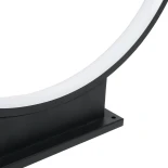 GLOBOSTAR® LUNEA GLB-103-0009 Φωτιστικό Κολωνάκι Κήπου LED 15W 1350lm 120° AC 220-240V Αδιάβροχο IP65 Θερμό Λευκό 2700K - Sanan SMD Chip - Γκρι Ανθρακί Ματ - Μ45 x Π3 x Υ50cm - 3 Χρόνια Εγγύηση