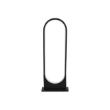 GLOBOSTAR® LUNEA GLB-103-0010 Φωτιστικό Κολωνάκι Κήπου LED 15W 1350lm 120° AC 220-240V Αδιάβροχο IP65 Θερμό Λευκό 2700K - Sanan SMD Chip - Γκρι Ανθρακί Ματ - Μ18.5 x Π3 x Υ65cm - 3 Χρόνια Εγγύηση