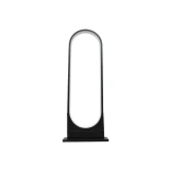 GLOBOSTAR® LUNEA GLB-103-0010 Φωτιστικό Κολωνάκι Κήπου LED 15W 1350lm 120° AC 220-240V Αδιάβροχο IP65 Θερμό Λευκό 2700K - Sanan SMD Chip - Γκρι Ανθρακί Ματ - Μ18.5 x Π3 x Υ65cm - 3 Χρόνια Εγγύηση
