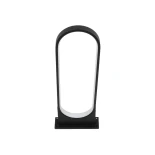 GLOBOSTAR® LUNEA GLB-103-0010 Φωτιστικό Κολωνάκι Κήπου LED 15W 1350lm 120° AC 220-240V Αδιάβροχο IP65 Θερμό Λευκό 2700K - Sanan SMD Chip - Γκρι Ανθρακί Ματ - Μ18.5 x Π3 x Υ65cm - 3 Χρόνια Εγγύηση