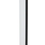 GLOBOSTAR® LUNEA GLB-103-0010 Φωτιστικό Κολωνάκι Κήπου LED 15W 1350lm 120° AC 220-240V Αδιάβροχο IP65 Θερμό Λευκό 2700K - Sanan SMD Chip - Γκρι Ανθρακί Ματ - Μ18.5 x Π3 x Υ65cm - 3 Χρόνια Εγγύηση