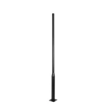GLOBOSTAR® STILO GLB-103-0022 Στύλος/Κολώνα για Φωτιστικό Πλατείας/Πάρκου/Κήπου Αδιάβροχο IP65 - Γκρι Ανθρακί Ματ - Μ11.5 x Π7.5 x Υ300cm 