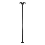 GLOBOSTAR® STILIA GLB-103-0023 Στύλος/Κολώνα για Φωτιστικό Πλατείας/Πάρκου/Κήπου LED 72W 6480lm 120° AC 220-240V Αδιάβροχο IP65 Θερμό Λευκό 2700K - Sanan SMD Chip - Γκρι Ανθρακί Ματ - Μ11.5 x Π7.5 x Υ300cm - 3 Χρόνια Εγγύηση