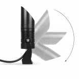 GLOBOSTAR® GARDO GLB-103-0025 Φωτιστικό Σποτ για Φυτά - Δέντρα με Βάση Κήπου / Καρφωτό LED 10W 900lm 24° DC 24V Αδιάβροχο IP65 Θερμό Λευκό 2700K - Sanan SMD Chip - Γκρι Ανθρακί Ματ - Μ5 x Π5 x Υ33cm - 3 Χρόνια Εγγύηση