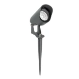 GLOBOSTAR® TREKO GLB-103-0026 Φωτιστικό Σποτ για Φυτά - Δέντρα με Βάση Κήπου / Καρφωτό LED 3W 270lm 5° DC 24V Αδιάβροχο IP65 Θερμό Λευκό 2700K - Sanan SMD Chip - Γκρι Ανθρακί Ματ - Μ6 x Π6 x Υ24cm - 3 Χρόνια Εγγύηση