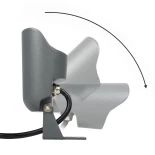 GLOBOSTAR® TREKO GLB-103-0026 Φωτιστικό Σποτ για Φυτά - Δέντρα με Βάση Κήπου / Καρφωτό LED 3W 270lm 5° DC 24V Αδιάβροχο IP65 Θερμό Λευκό 2700K - Sanan SMD Chip - Γκρι Ανθρακί Ματ - Μ6 x Π6 x Υ24cm - 3 Χρόνια Εγγύηση