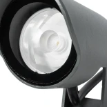 GLOBOSTAR® TREKO GLB-103-0026 Φωτιστικό Σποτ για Φυτά - Δέντρα με Βάση Κήπου / Καρφωτό LED 3W 270lm 5° DC 24V Αδιάβροχο IP65 Θερμό Λευκό 2700K - Sanan SMD Chip - Γκρι Ανθρακί Ματ - Μ6 x Π6 x Υ24cm - 3 Χρόνια Εγγύηση