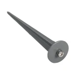 GLOBOSTAR® TREKO GLB-103-0026 Φωτιστικό Σποτ για Φυτά - Δέντρα με Βάση Κήπου / Καρφωτό LED 3W 270lm 5° DC 24V Αδιάβροχο IP65 Θερμό Λευκό 2700K - Sanan SMD Chip - Γκρι Ανθρακί Ματ - Μ6 x Π6 x Υ24cm - 3 Χρόνια Εγγύηση