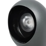 GLOBOSTAR® GARDIS GLB-103-0027 Φωτιστικό Σποτ για Φυτά - Δέντρα με Βάση Κήπου / Καρφωτό LED 3W 270lm 24° DC 24V Αδιάβροχο IP65 Θερμό Λευκό 2700K - Sanan SMD Chip - Γκρι Ανθρακί Ματ - Μ3 x Π3 x Υ25cm - 3 Χρόνια Εγγύηση