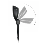GLOBOSTAR® TRABI GLB-103-0028 Φωτιστικό Σποτ για Φυτά - Δέντρα με Βάση Κήπου / Καρφωτό LED 12W 1080lm 24° DC 24V Αδιάβροχο IP65 Θερμό Λευκό 2700K - Sanan SMD Chip - Γκρι Ανθρακί Ματ - Μ7 x Π7 x Υ37cm - 3 Χρόνια Εγγύηση