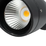 GLOBOSTAR® TRABI GLB-103-0028 Φωτιστικό Σποτ για Φυτά - Δέντρα με Βάση Κήπου / Καρφωτό LED 12W 1080lm 24° DC 24V Αδιάβροχο IP65 Θερμό Λευκό 2700K - Sanan SMD Chip - Γκρι Ανθρακί Ματ - Μ7 x Π7 x Υ37cm - 3 Χρόνια Εγγύηση