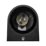 kelvo® MURANO KLV-101-0012 Φωτιστικό Τοίχου / Απλίκα για Λάμπα MR16 με Ντουί GU10 AC 220-240V Αδιάβροχο IP65 - Μαύρο Ματ - Μ6.5 x Π7.5 x Υ7.5cm