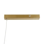 kelvo® LINARIA KLV-101-0257 Κρεμαστό Φωτιστικό Οροφής LED 36W 3600lm 180° AC 220-240V IP20 Ρυθμιζόμενο Λευκό CCT με Χειριστήριο από 2700K έως 6000K Dimmable - Lumileds SMD Chip - Χρυσό Πλατίνα - Μ120 x Π2 x Υ10cm - 3 Χρόνια Εγγύηση