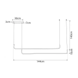 kelvo® LINARIA KLV-101-0258 Κρεμαστό Φωτιστικό Οροφής LED 72W 7200lm 180° AC 220-240V IP20 Ρυθμιζόμενο Λευκό CCT με Χειριστήριο από 2700K έως 6000K Dimmable - Lumileds SMD Chip - Μαύρο Ματ - Μ130 x Π4 x Υ25cm - 3 Χρόνια Εγγύηση