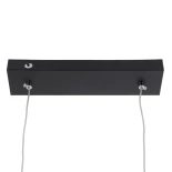 kelvo® LINARIA KLV-101-0258 Κρεμαστό Φωτιστικό Οροφής LED 72W 7200lm 180° AC 220-240V IP20 Ρυθμιζόμενο Λευκό CCT με Χειριστήριο από 2700K έως 6000K Dimmable - Lumileds SMD Chip - Μαύρο Ματ - Μ130 x Π4 x Υ25cm - 3 Χρόνια Εγγύηση