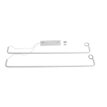 kelvo® LINARIA KLV-101-0259 Κρεμαστό Φωτιστικό Οροφής LED 72W 7200lm 180° AC 220-240V IP20 Ρυθμιζόμενο Λευκό CCT με Χειριστήριο από 2700K έως 6000K Dimmable - Lumileds SMD Chip - Λευκό Ματ - Μ130 x Π4 x Υ25cm - 3 Χρόνια Εγγύηση