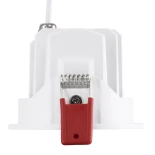kelvo® LEO KLV-101-0312 Χωνευτό Κινούμενο Φωτιστικό Downlight Σποτ με Honeycomb Anti-Glare Reflector LED 10W 1250lm 38° AC 220-240V IP20 Θερμό Λευκό 2700K - Bridgelux COB Chip & TÜV SÜD Driver - Λευκό & Μαύρο Ματ - Μ8.5 x Π8.5 x Υ6.6cm / Q7.5cm - 5 Χρόνια