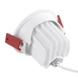 kelvo® LEO KLV-101-0312 Χωνευτό Κινούμενο Φωτιστικό Downlight Σποτ με Honeycomb Anti-Glare Reflector LED 10W 1250lm 38° AC 220-240V IP20 Θερμό Λευκό 2700K - Bridgelux COB Chip & TÜV SÜD Driver - Λευκό & Μαύρο Ματ - Μ8.5 x Π8.5 x Υ6.6cm / Q7.5cm - 5 Χρόνια
