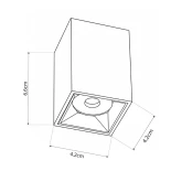 kelvo® LUMINAR KLV-101-0323 Φωτιστικό Downlight Σποτ LED 3W 405lm 36° AC 220-240V IP20 Θερμό Λευκό 2700K - Osram SMD Chip & TÜV SÜD Driver - Μαύρο Ματ - Μ4.2 x Π4.2 x Υ6.6cm - 5 Χρόνια Εγγύηση
