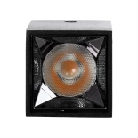 kelvo® LUMINAR KLV-101-0323 Φωτιστικό Downlight Σποτ LED 3W 405lm 36° AC 220-240V IP20 Θερμό Λευκό 2700K - Osram SMD Chip & TÜV SÜD Driver - Μαύρο Ματ - Μ4.2 x Π4.2 x Υ6.6cm - 5 Χρόνια Εγγύηση