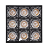 kelvo® LUMINAR KLV-101-0341 Φωτιστικό Downlight Σποτ LED 30W 4200lm 36° AC 220-240V IP20 Φυσικό Λευκό 4500K - Osram SMD Chip & TÜV SÜD Driver - Μαύρο Ματ - Μ12 x Π12 x Υ6.6cm - 5 Χρόνια Εγγύηση