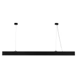 kelvo® ORION KLV-101-0362 Κρεμαστό Γραμμικό Φωτιστικό Οροφής LED 72W 7200lm 120° AC 220-240V IP20 Ρυθμιζόμενο Λευκό CCT με Χειριστήριο από 2700K έως 6000K Dimmable - Lumileds SMD Chip - Μαύρο Ματ - Μ120 x Π5.5 x Υ7cm - 3 Χρόνια Εγγύηση
