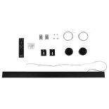 kelvo® ORION KLV-101-0362 Κρεμαστό Γραμμικό Φωτιστικό Οροφής LED 72W 7200lm 120° AC 220-240V IP20 Ρυθμιζόμενο Λευκό CCT με Χειριστήριο από 2700K έως 6000K Dimmable - Lumileds SMD Chip - Μαύρο Ματ - Μ120 x Π5.5 x Υ7cm - 3 Χρόνια Εγγύηση