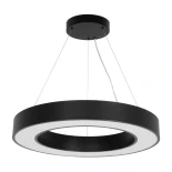 kelvo® RA KLV-101-0365 Κρεμαστό Φωτιστικό Οροφής LED 67W 6700lm 120° AC 220-240V IP20 Ρυθμιζόμενο Λευκό CCT με Χειριστήριο από 2700K έως 6000K Dimmable - Lumileds SMD Chip - Μαύρο Ματ - Μ60 x Π60 x Υ8cm - 3 Χρόνια Εγγύηση