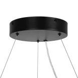 kelvo® RA KLV-101-0365 Κρεμαστό Φωτιστικό Οροφής LED 67W 6700lm 120° AC 220-240V IP20 Ρυθμιζόμενο Λευκό CCT με Χειριστήριο από 2700K έως 6000K Dimmable - Lumileds SMD Chip - Μαύρο Ματ - Μ60 x Π60 x Υ8cm - 3 Χρόνια Εγγύηση