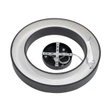 kelvo® RA KLV-101-0365 Κρεμαστό Φωτιστικό Οροφής LED 67W 6700lm 120° AC 220-240V IP20 Ρυθμιζόμενο Λευκό CCT με Χειριστήριο από 2700K έως 6000K Dimmable - Lumileds SMD Chip - Μαύρο Ματ - Μ60 x Π60 x Υ8cm - 3 Χρόνια Εγγύηση