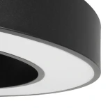 kelvo® RA KLV-101-0369 Κρεμαστό Φωτιστικό Οροφής LED 100W 10000lm 120° AC 220-240V IP20 Ρυθμιζόμενο Λευκό CCT με Χειριστήριο από 2700K έως 6000K Dimmable - Lumileds SMD Chip - Μαύρο Ματ - Μ120 x Π120 x Υ8cm - 3 Χρόνια Εγγύηση