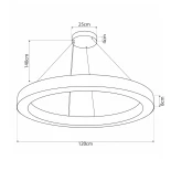 kelvo® RA KLV-101-0369 Κρεμαστό Φωτιστικό Οροφής LED 100W 10000lm 120° AC 220-240V IP20 Ρυθμιζόμενο Λευκό CCT με Χειριστήριο από 2700K έως 6000K Dimmable - Lumileds SMD Chip - Μαύρο Ματ - Μ120 x Π120 x Υ8cm - 3 Χρόνια Εγγύηση