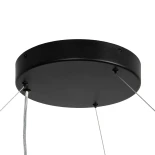 kelvo® RA KLV-101-0369 Κρεμαστό Φωτιστικό Οροφής LED 100W 10000lm 120° AC 220-240V IP20 Ρυθμιζόμενο Λευκό CCT με Χειριστήριο από 2700K έως 6000K Dimmable - Lumileds SMD Chip - Μαύρο Ματ - Μ120 x Π120 x Υ8cm - 3 Χρόνια Εγγύηση