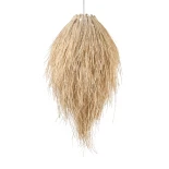 GLOBOSTAR® ARCHIPELAGO 01747 Boho Κρεμαστό Φωτιστικό Οροφής με Ντουί 1 x E27 AC 220-240V IP20 - Μπεζ - Μ30 x Π30 x Υ63cm