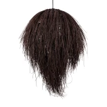 GLOBOSTAR® ARCHIPELAGO 01750 Boho Κρεμαστό Φωτιστικό Οροφής με Ντουί 1 x E27 AC 220-240V IP20 - Καφέ - Μ40 x Π40 x Υ63cm