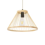 GLOBOSTAR® TYGEE 01930 Boho Κρεμαστό Φωτιστικό Οροφής με Ντουί 1 x E27 AC 220-240V IP20 - Μπεζ - Μ35 x Π35 x Υ22cm