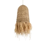 GLOBOSTAR® PORTOFERRAIO 02170 Boho Κρεμαστό Φωτιστικό Οροφής με Ντουί 1 x E27 AC 220-240V IP20 - Μπεζ - Μ30 x Π30 x Υ70cm