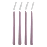GloboStar® WATER-LILLY 35204 ΣΕΤ 4 Αρωματικά Κεριά Κηροπηγίου Παραφίνης με Άρωμα Φρούτα του Δάσους Λιλά Μ2 x Π2 x Υ25cm