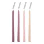 GloboStar® AUTUMN-CALM 35207 ΣΕΤ 4 Αρωματικά Κεριά Κηροπηγίου Παραφίνης με Άρωμα Άγριο Τριαντάφυλλο Πολύχρωμα Μ2 x Π2 x Υ25cm