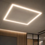 GloboStar® 60370 Χωνευτό LED Panel Linear Frameless Super Slim 60x60cm 48W 5280lm 120° CRI≥85Ra AC 220-240V IP44 Μ60 x Π60 x Υ1.5cm - Θερμό Λευκό 2700K - TÜV Certified Driver - 5 Years Warranty