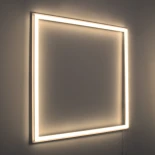 GloboStar® 60370 Χωνευτό LED Panel Linear Frameless Super Slim 60x60cm 48W 5280lm 120° CRI≥85Ra AC 220-240V IP44 Μ60 x Π60 x Υ1.5cm - Θερμό Λευκό 2700K - TÜV Certified Driver - 5 Years Warranty