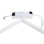 GloboStar® 60370 Χωνευτό LED Panel Linear Frameless Super Slim 60x60cm 48W 5280lm 120° CRI≥85Ra AC 220-240V IP44 Μ60 x Π60 x Υ1.5cm - Θερμό Λευκό 2700K - TÜV Certified Driver - 5 Years Warranty