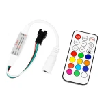 GloboStar® 73441 Ασύρματος LED Mini Dream-Color Magic Digital RGBW Controller με Χειριστήριο RF 21 Keys για LED Digital RGBW Προϊόντα 5v - 12v - 24v 2048 IC Μ25xΠ1.1xΥ1.1