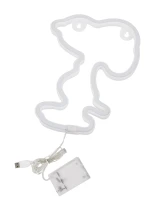 GloboStar® 78578 Φωτιστικό Ταμπέλα Φωτεινή Επιγραφή NEON LED Σήμανσης SNOOPY 5W με Καλώδιο Τροφοδοσίας USB - Μπαταρίας 3xAAA (Δεν Περιλαμβάνονται) - Θερμό Λευκό 2700K
