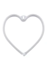 GloboStar® 78592 Φωτιστικό Ταμπέλα Φωτεινή Επιγραφή NEON LED Σήμανσης HEART 5W με Καλώδιο Τροφοδοσίας USB - Μπαταρίας 3xAAA (Δεν Περιλαμβάνονται) - Ροζ