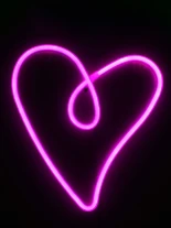 GloboStar® 78594 Φωτιστικό Ταμπέλα Φωτεινή Επιγραφή NEON LED Σήμανσης CALLIGRAPHIC HEART LINE 5W με Καλώδιο Τροφοδοσίας USB - Μπαταρίας 3xAAA (Δεν Περιλαμβάνονται) - Ροζ