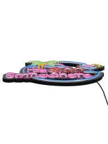 GloboStar® 85853 Φωτιστικό Ταμπέλα Φωτεινή Επιγραφή NEON LED Σήμανσης ITS 5:00 SOMEWHERE 30W AC 230V με Διακόπτη On/Off Ροζ - Γαλάζιο - Κίτρινο - Πράσινο - Κόκκινο