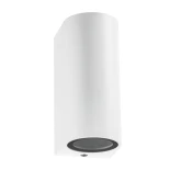 kelvo® MURANO KLV-101-0017 Φωτιστικό Τοίχου / Απλίκα για 2 Λάμπες MR16 με Ντουί GU10 AC 220-240V Αδιάβροχο IP65 - Λευκό Ματ - Μ8 x Π8 x Υ15cm