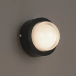 kelvo® NEXA KLV-101-0248 Φωτιστικό Τοίχου / Απλίκα LED 6W 600lm 180° AC 220-240V Αδιάβροχο IP65 Θερμό Λευκό 2700K - Sanan SMD Chip & TÜV SÜD Driver - Μαύρο Ματ - Μ11 x Π8.5 x Υ11cm - 5 Χρόνια Εγγύηση